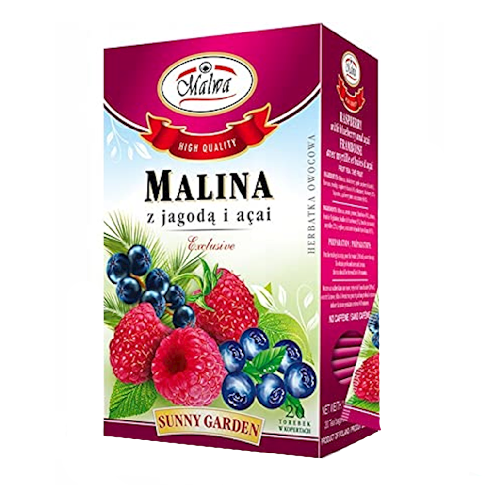 Чай фруктовый малина и асаи – 20 чайных пакетиков